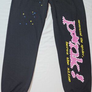 Sp5der P*NK Sweatpants Black Medium